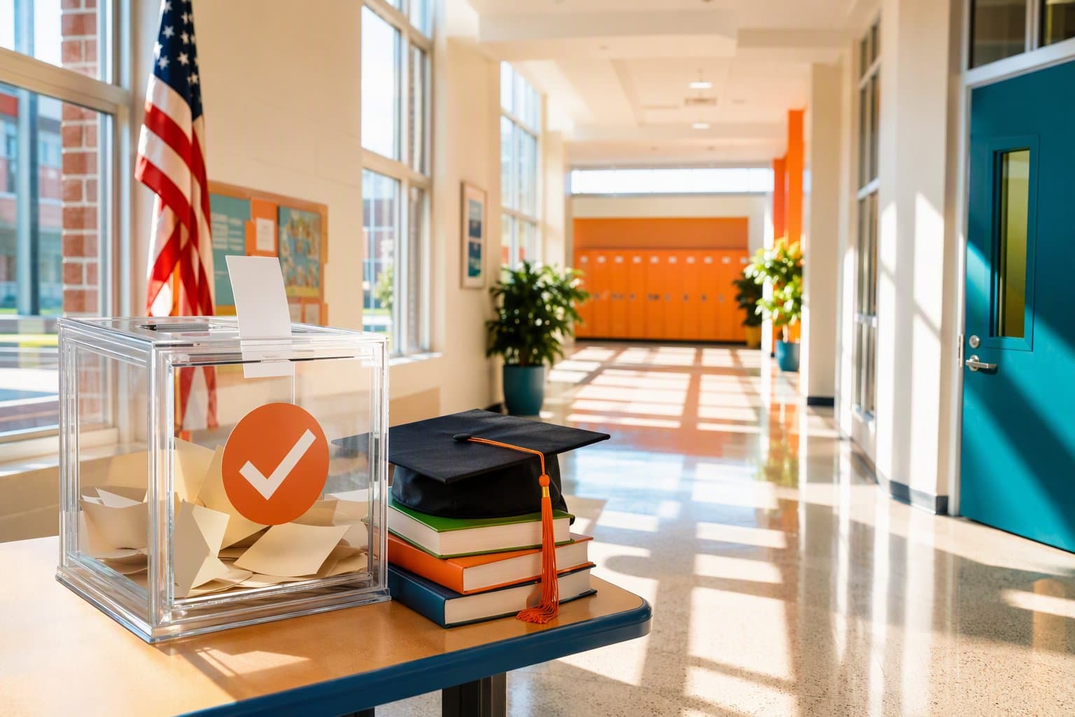 School Polling Place - illustration, Jake Team LLC