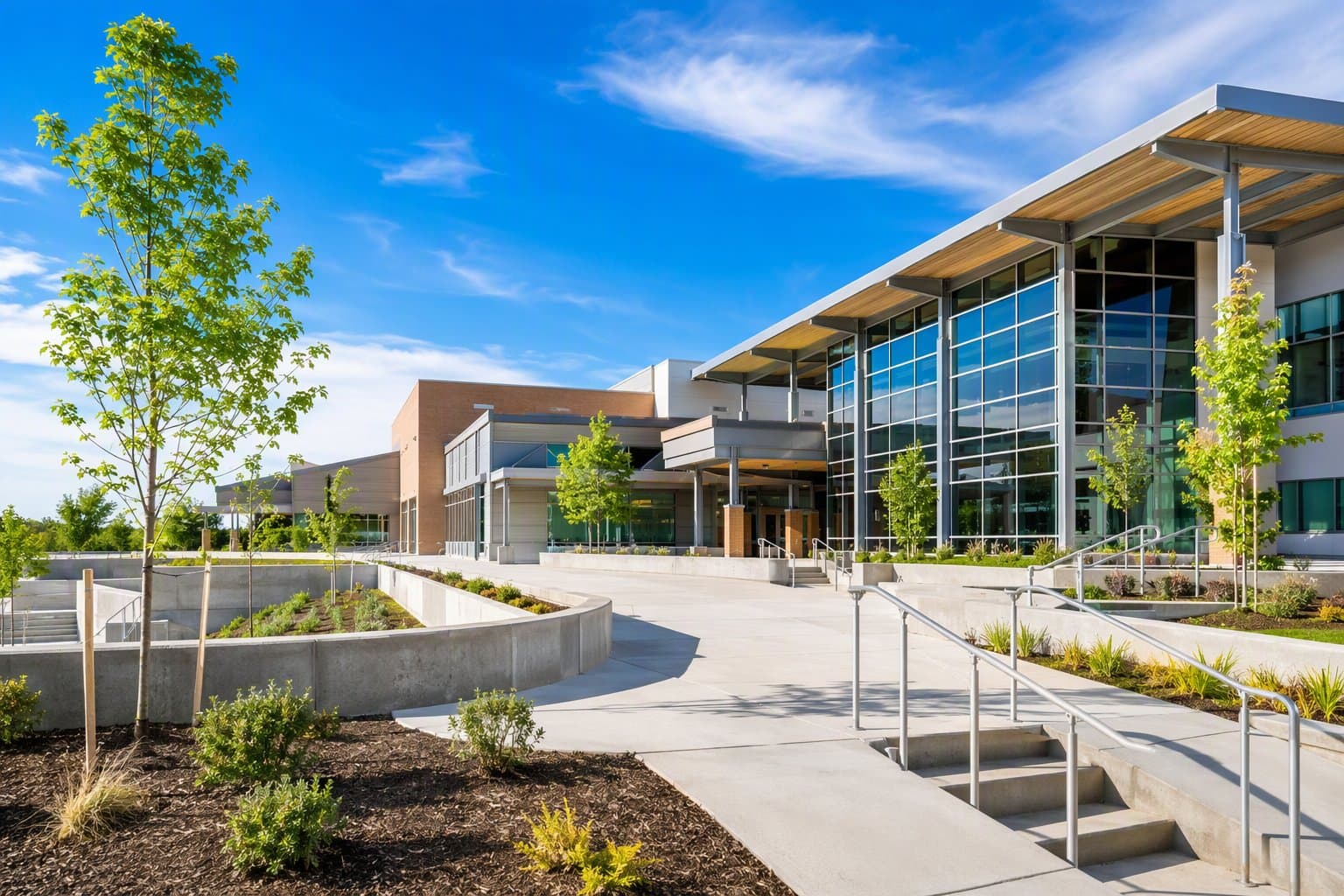 school campus construction - illustration, Jake Team LLC