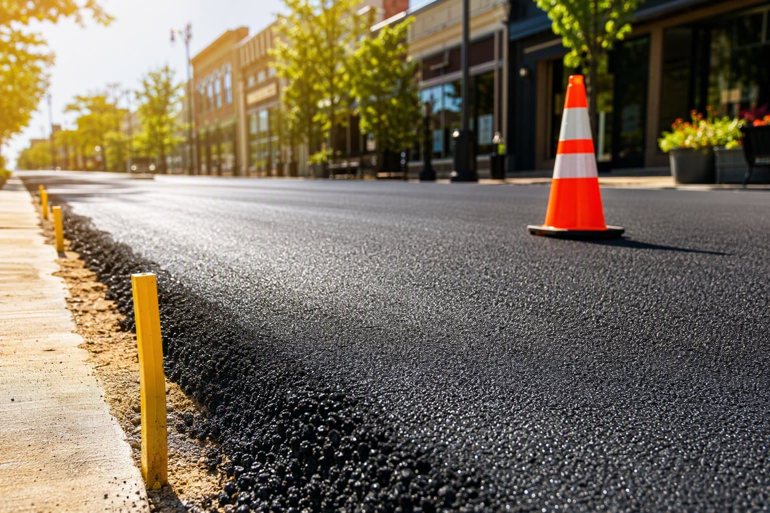 Downtown street paving - illustration, Jake Team LLC