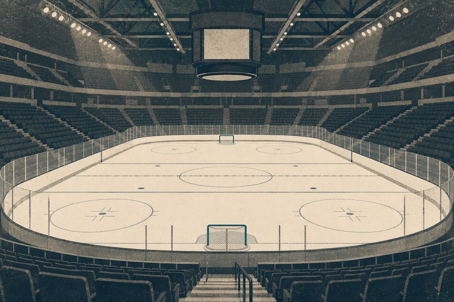 Empty Ice Arena - illustration, Jake Team LLC
