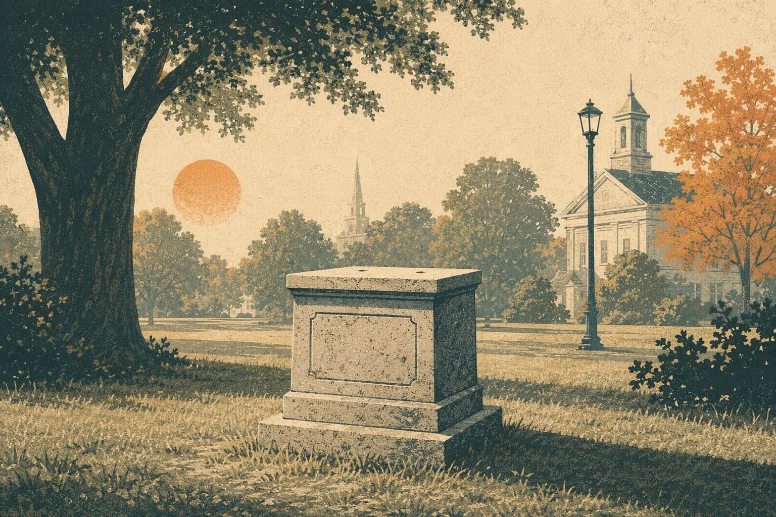missing monument - illustration, Jake Team LLC