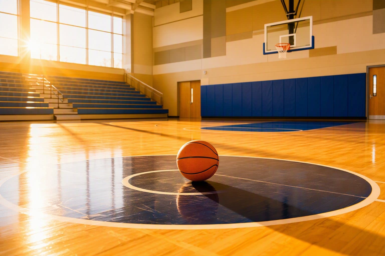 empty basketball court - illustration, Jake Team LLC