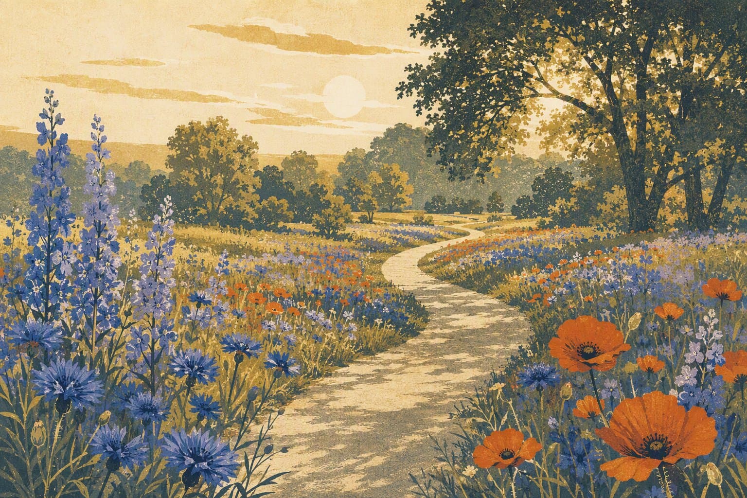 Richardson park wildflowers - illustration, Jake Team LLC