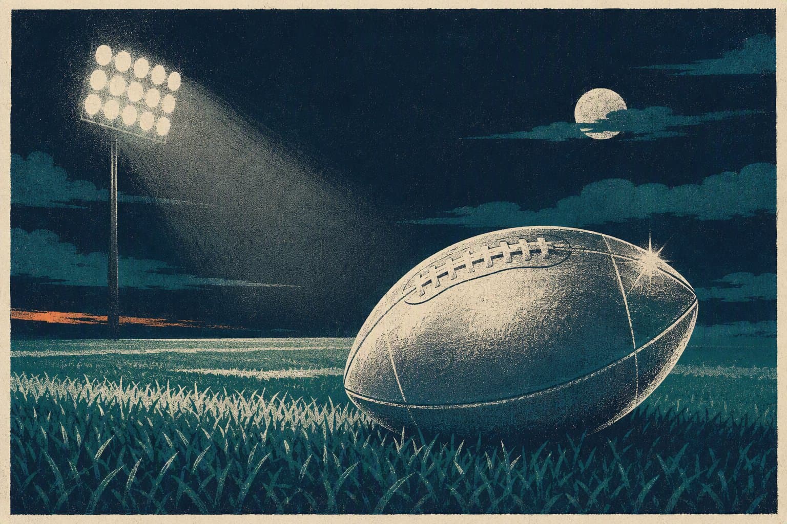 Friday night football - illustration, Jake Team LLC