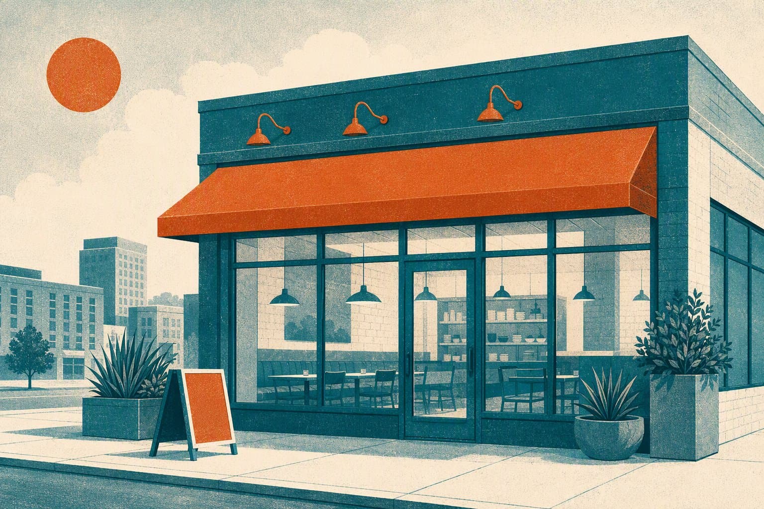 New storefront opening - illustration, Jake Team LLC