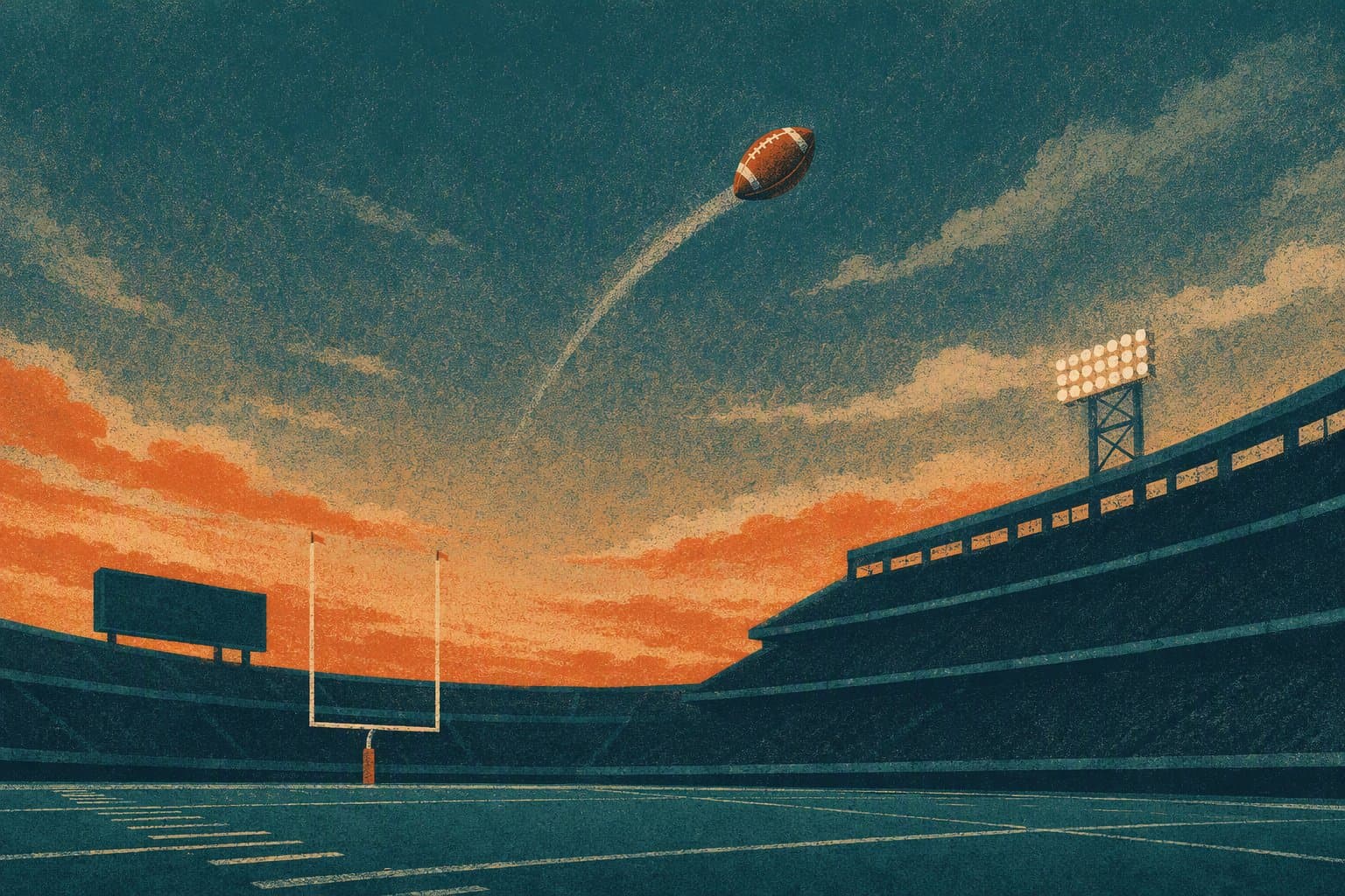 Late Field Goal - illustration, Jake Team LLC