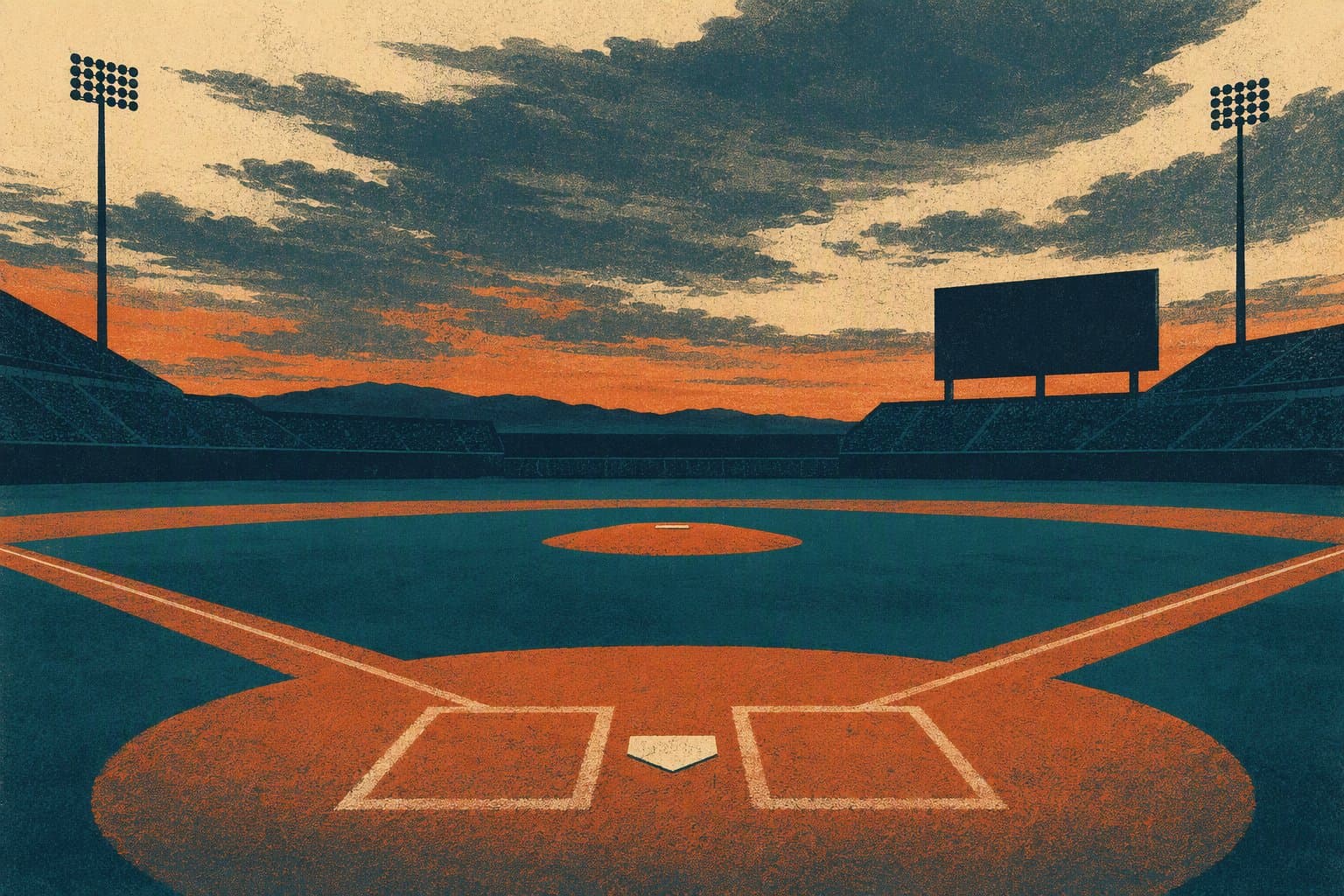 baseball stadium atmosphere - illustration, Jake Team LLC