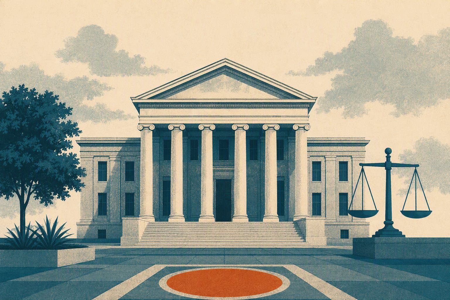 calm civic justice - illustration, Jake Team LLC