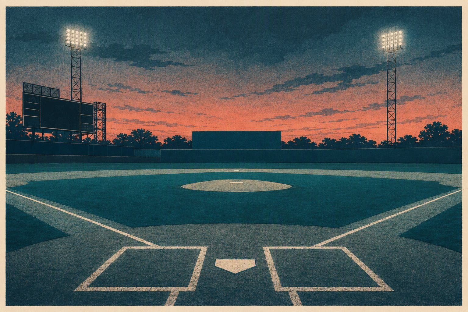 baseball stadium - illustration, Jake Team LLC