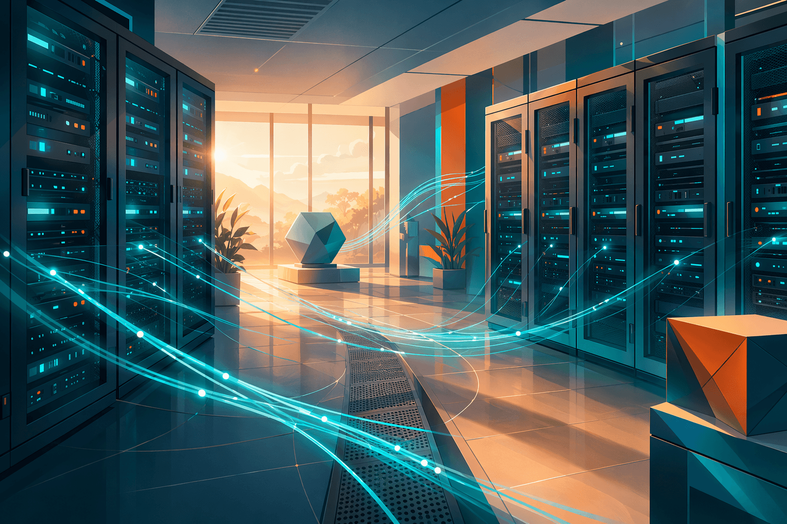 Quantum Network Security - illustration, Jake Team LLC