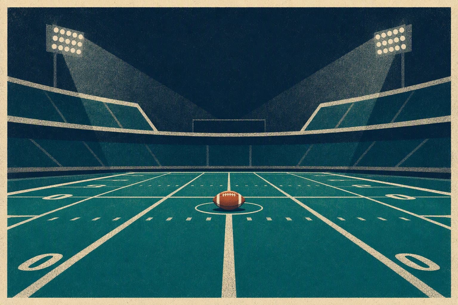 college football dominance - illustration, Jake Team LLC