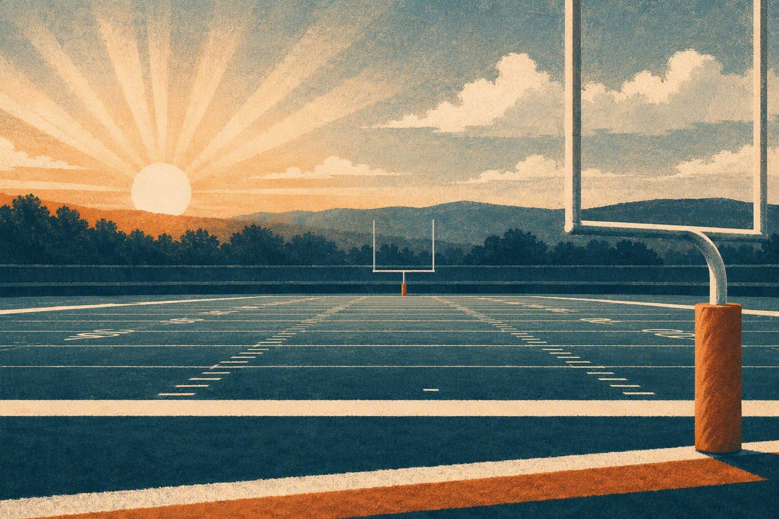 College Football Victory - illustration, Jake Team LLC