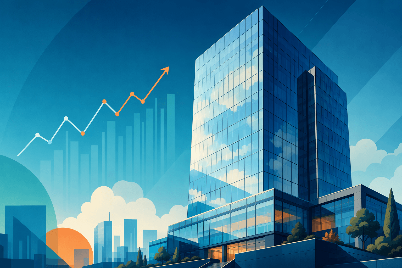 Corporate Volatility - illustration, Jake Team LLC