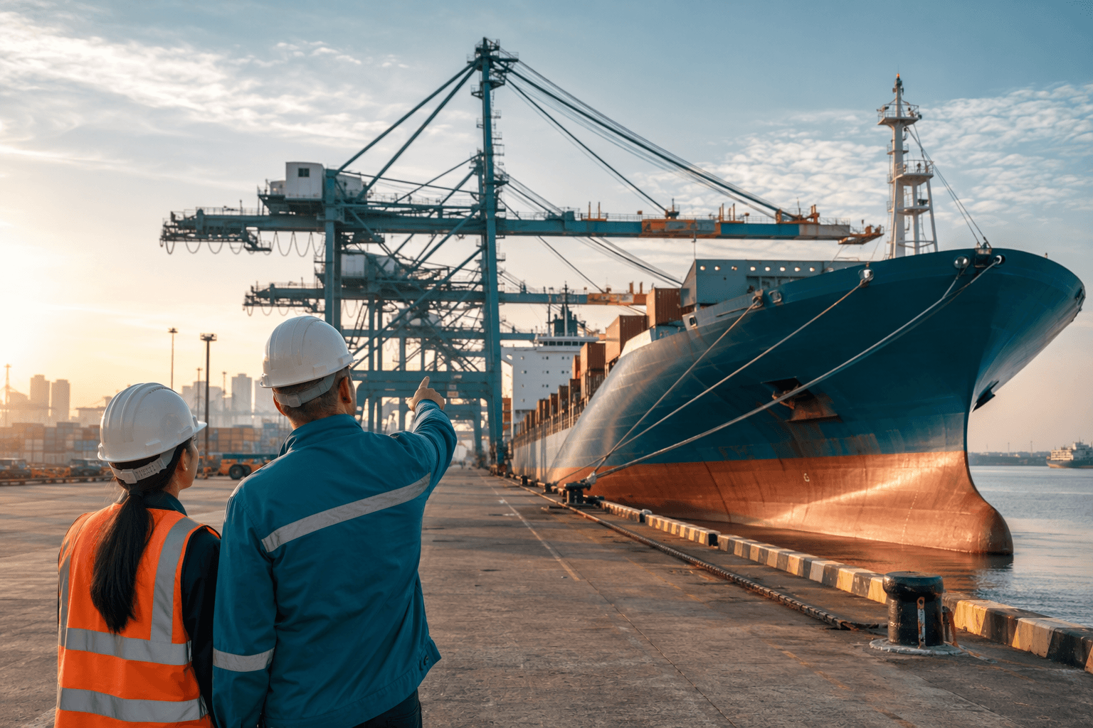 shipbuilding industry cooperation - illustration, Jake Team LLC
