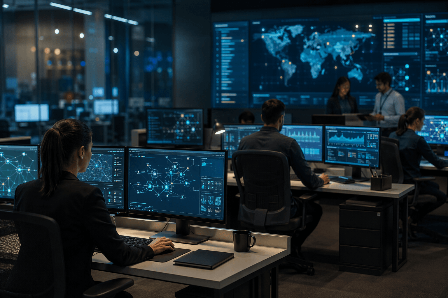 Cybersecurity Operations - illustration, Jake Team LLC