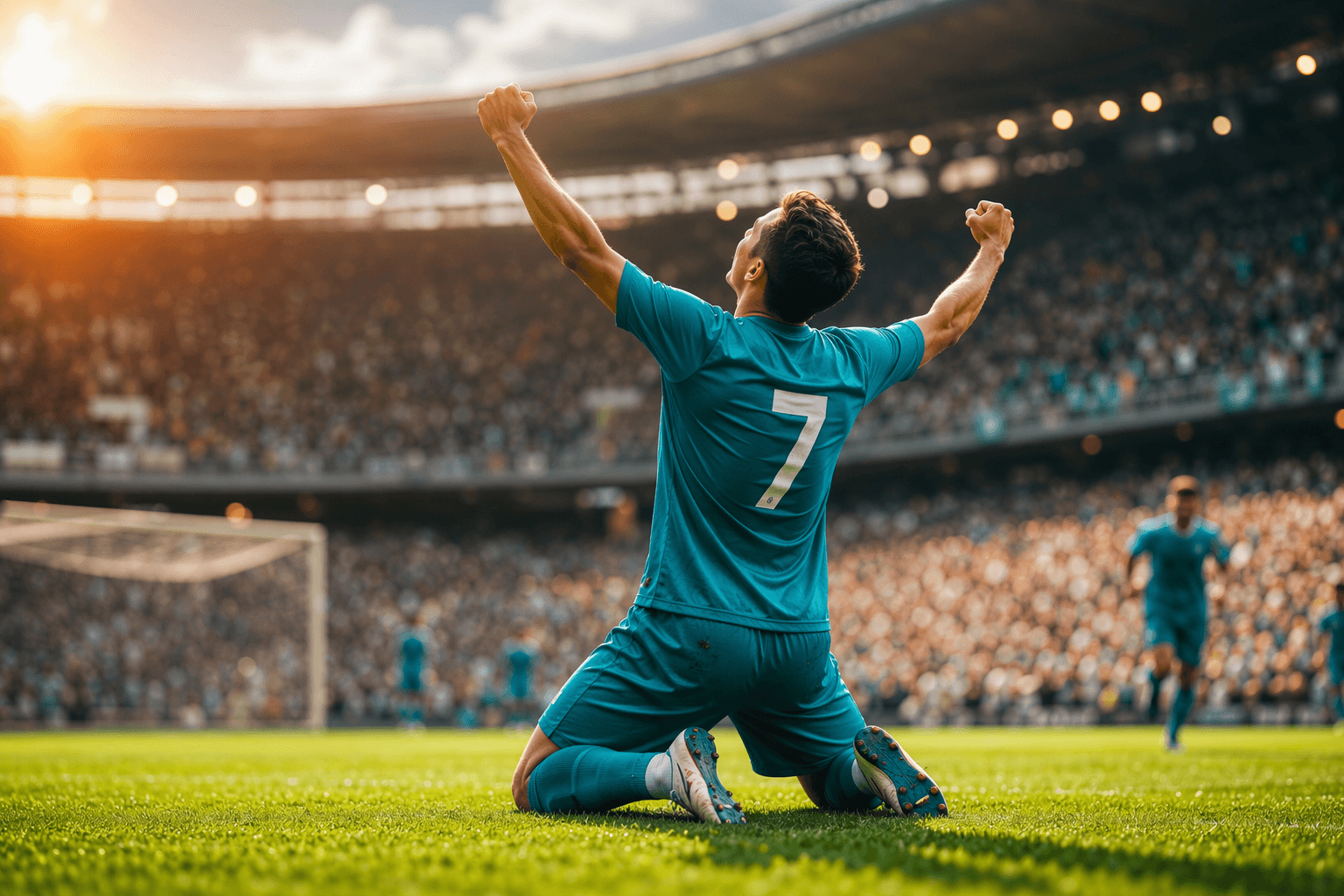 Soccer victory celebration - illustration, Jake Team LLC