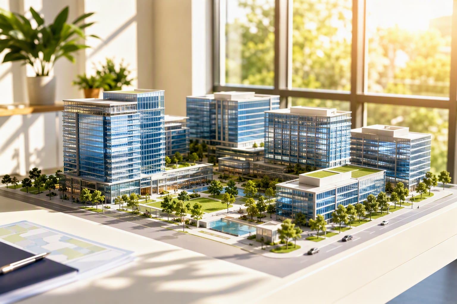 Corporate Campus Development - illustration, Jake Team LLC