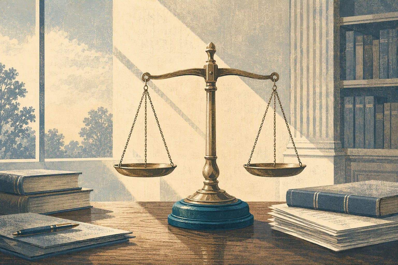 Justice Dismissal - illustration, Jake Team LLC