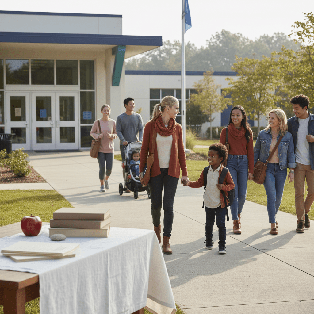 School Family Outreach - illustration, Jake Team LLC