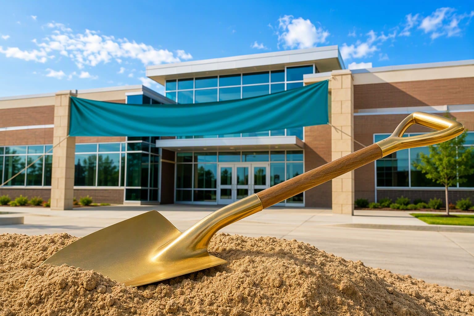 Richardson school groundbreaking - illustration, Jake Team LLC