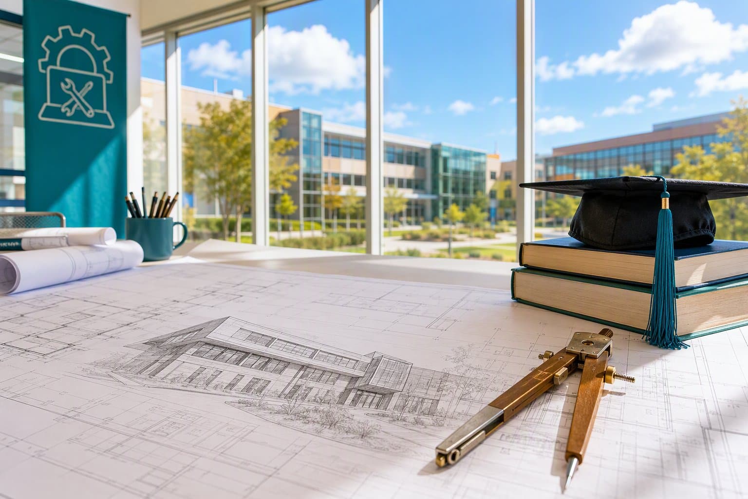 Career and Technical Center Design - illustration, Jake Team LLC
