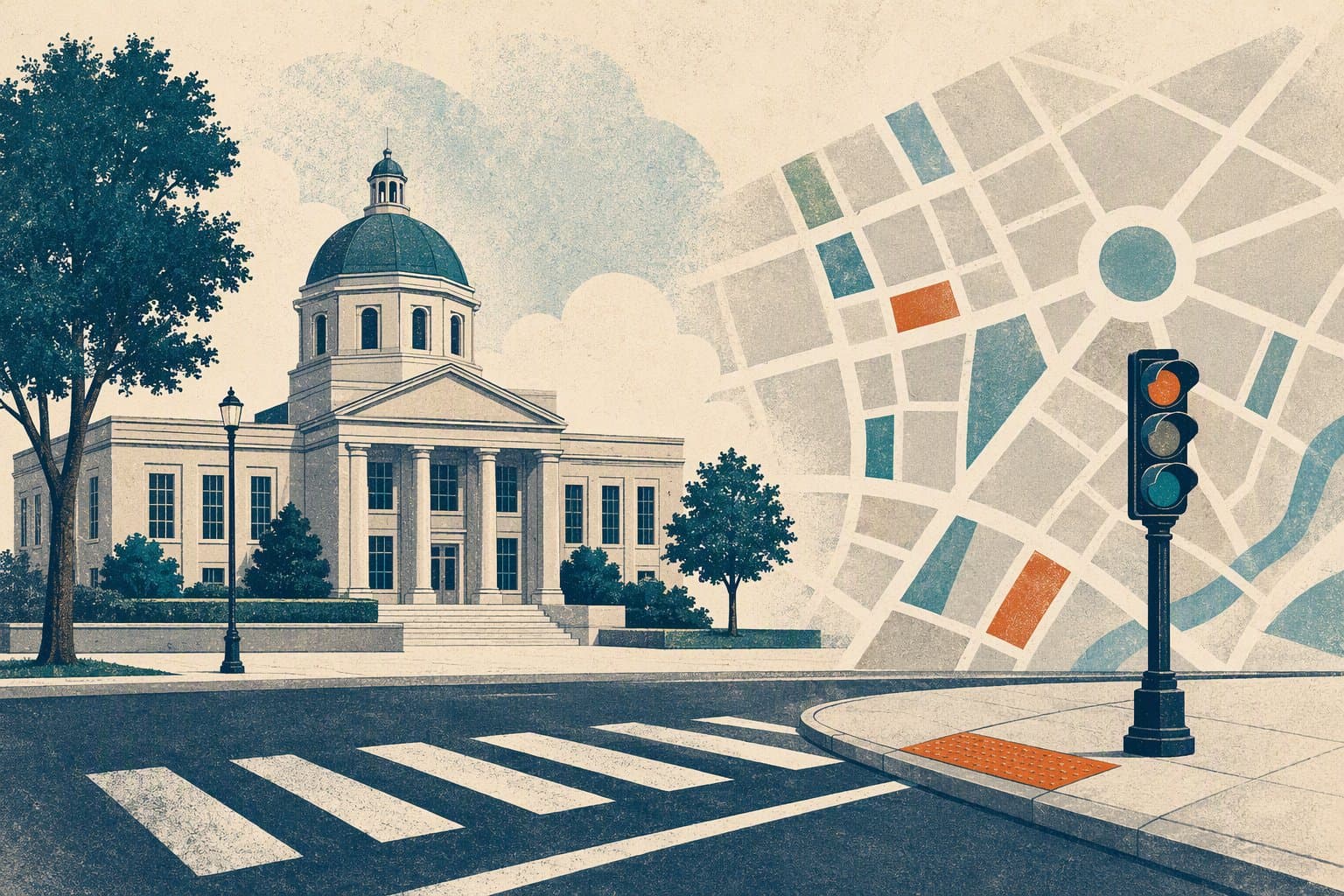 Traffic safety planning - illustration, Jake Team LLC