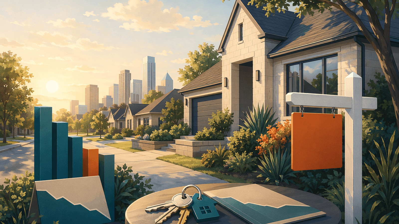 Richardson housing market. Illustration: Jake Team LLC