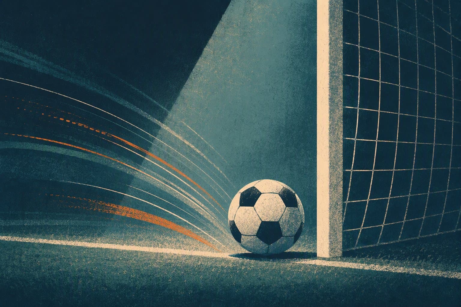 Late soccer goal - illustration, Jake Team LLC