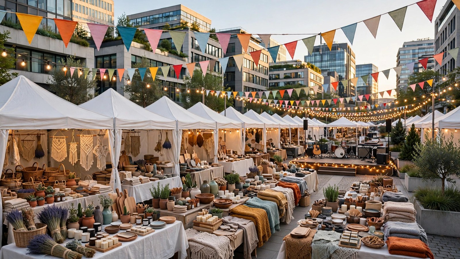 CityLine Night Market — Illustration by Jake Team LLC